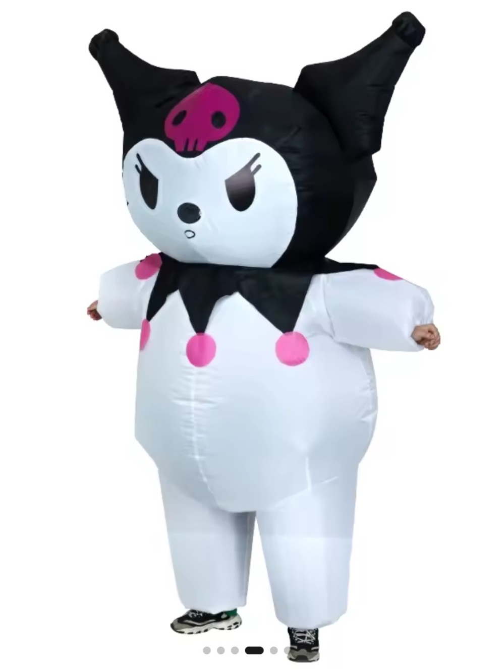 Adult Inflatable Black & White Kuromi Costume
